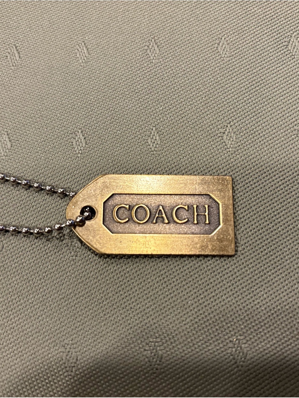 Brush Gold Metal COACH
Hangtag